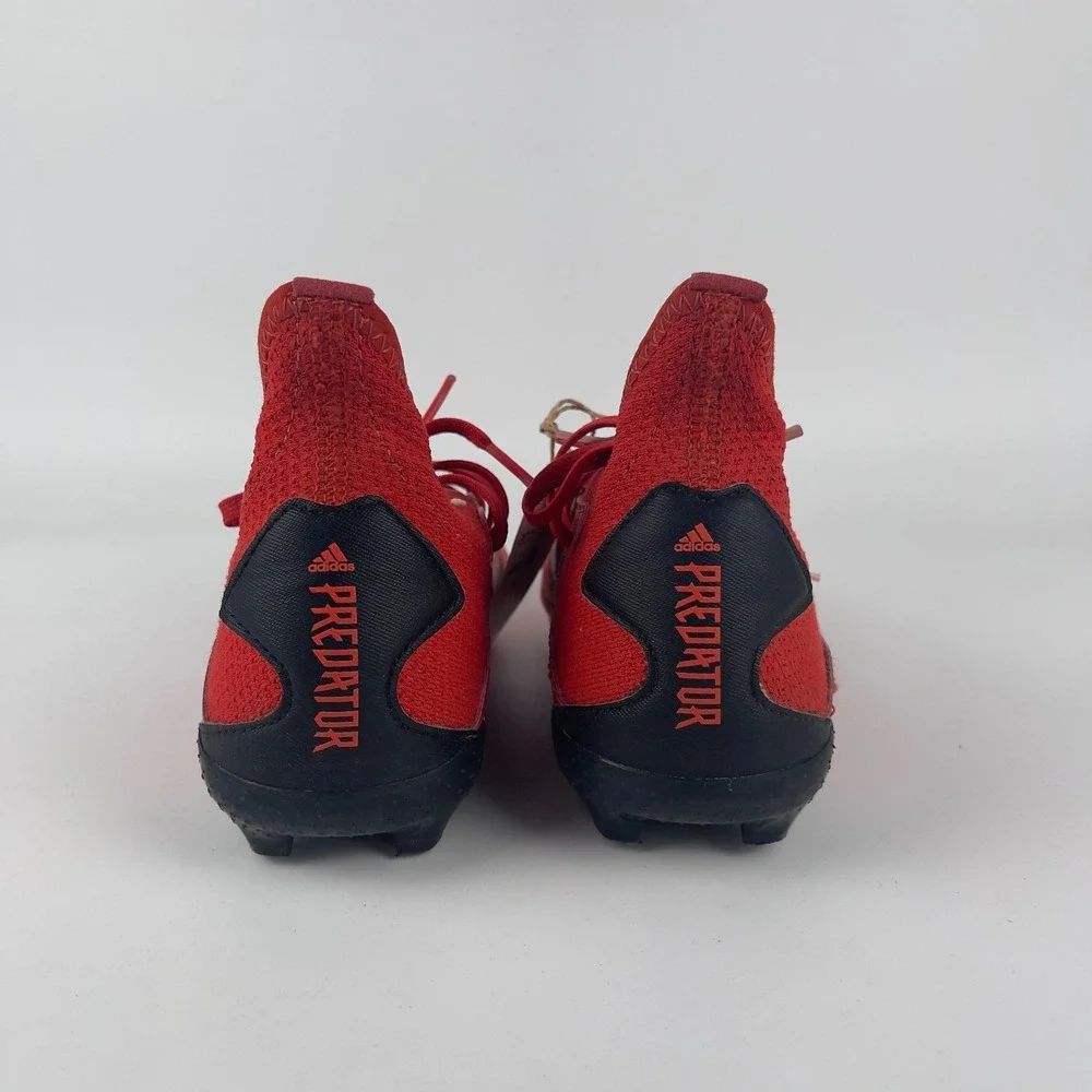 Adidas Predator Edge 4 FXG Soccer Cleats kids 5‎ Red Black Lace Up GW0970